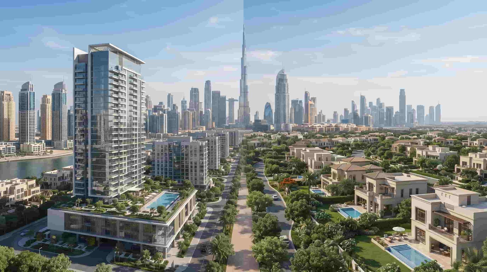Dubai residential properties representing investor visa options