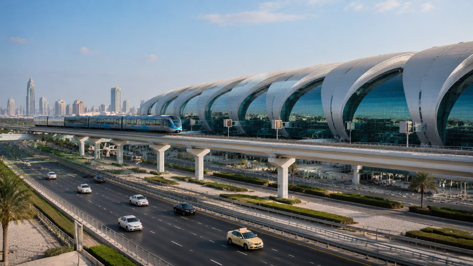 Dubai airport arrival and transport options for Delhi travellers